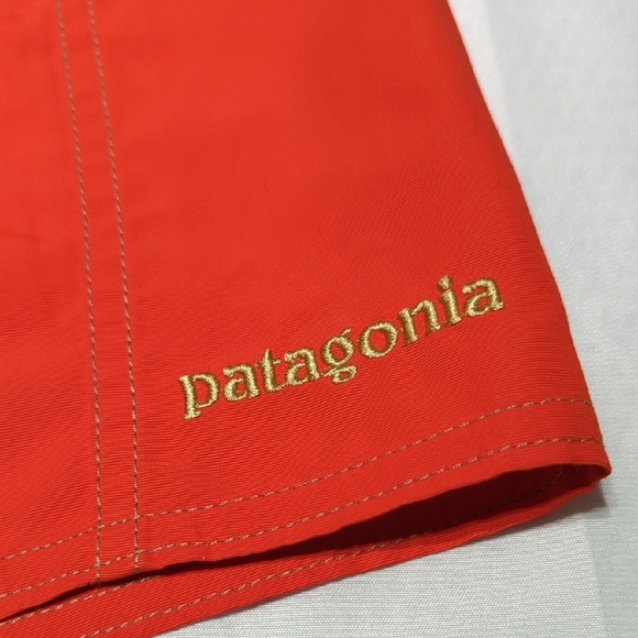 Patagonia Men's Bright Orange Board Shorts - Picture 2 of 16